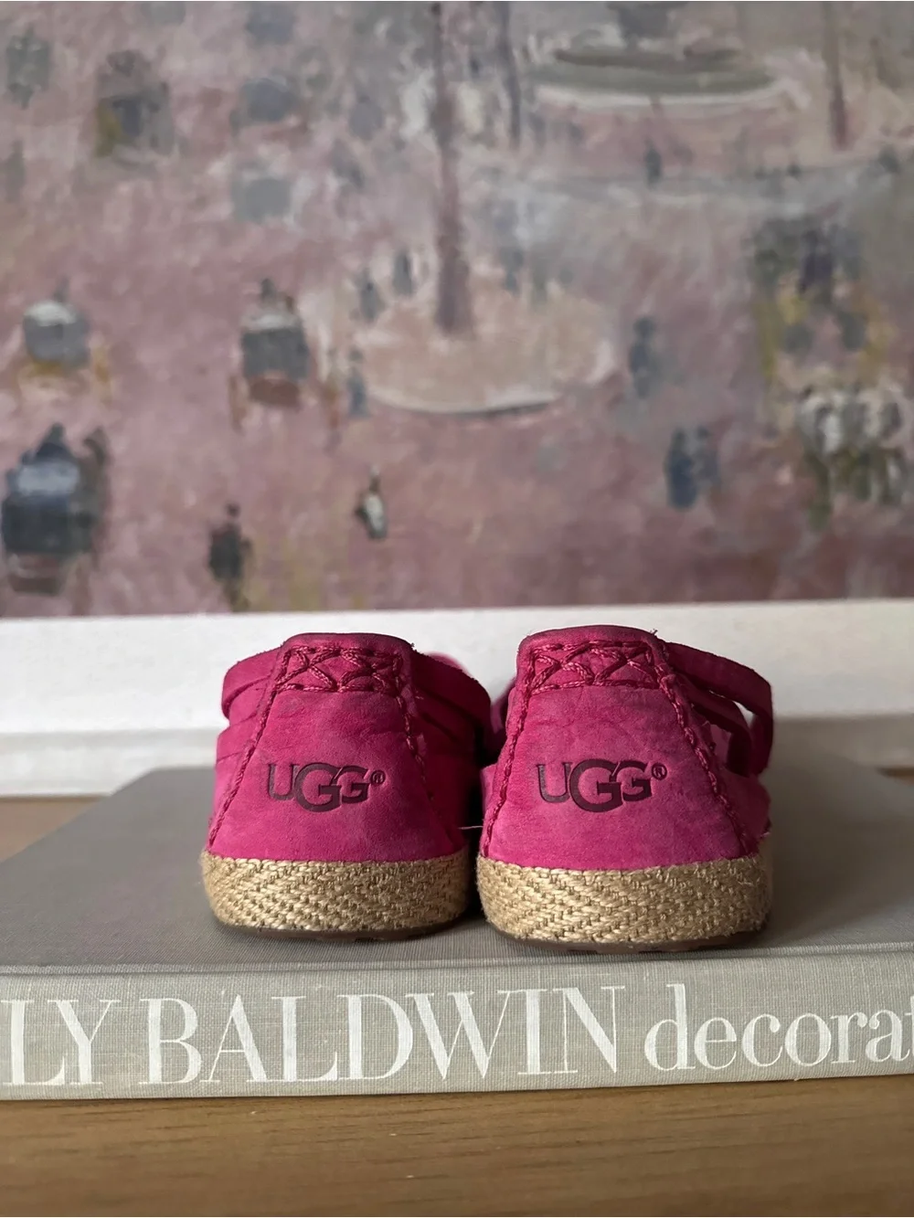 UGG Australia Tippie Ballet Slip- On Hot Pink - Size 6.5